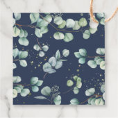 ユーカリグリーン ゴールド ブライダルシャワー 感謝 フェイバータグ (裏面)