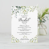 ユーカリグリーン バーチャル ブライダルシャワー 招待状 (スタンド正面)