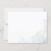 ユーカリグリーン ブライダルシャワー招待状 (裏面)