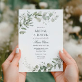 ユーカリグリーン ブライダルシャワー 招待状