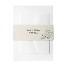 ユーカリグリーン ベリーバンド 招待状ベリーバンド