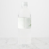 ユーカリグリーン ボタニカル ブライダルシャワー ペットボトルラベル (裏面)