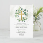 ユーカリグリーン 初の聖体拝領 招待状 (スタンド正面)