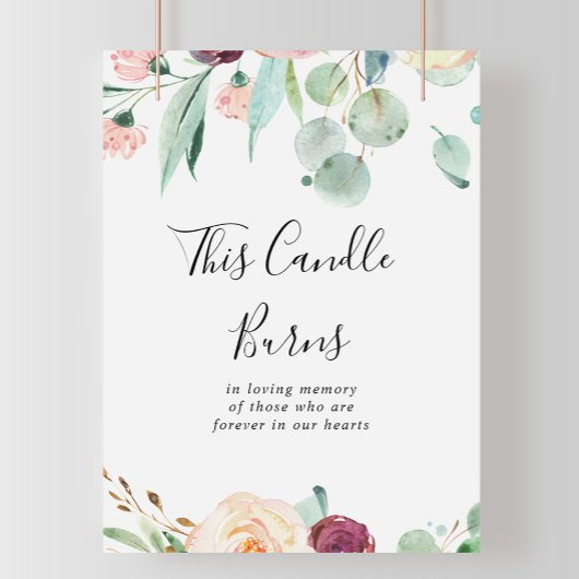 ユーカリコンテンポラリーカリプタスこのロウソク火傷の徴候 ポスター