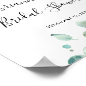 ユーカリコンテンポラリーパスブライダルシャワーへようこそ ポスター (角)