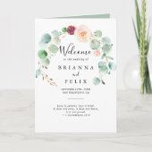 ユーカリコンテンポラリーフローラ折り結婚返し プログラム (正面)