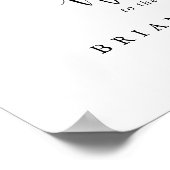 ユーカリコンテンポラリープの結婚歓迎サイン ポスター (角)