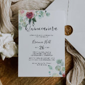 ユーカリコンテンポラリープタスフローラキンセアニラ 招待状