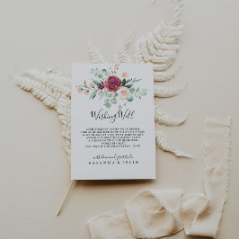 ユーカリコンテンポラリープ結婚の願い井戸 エンクロージャーカード