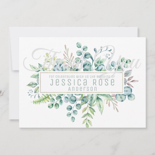 ユーカリサンキューカード-文字両面 (正面)