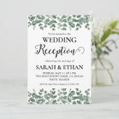 ユーカリシンプルカリ結婚式レセプション招待状 招待状 (スタンド正面)