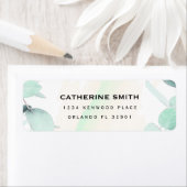 ユーカリシンプルグリーモダンとラ結婚ベ ラベル (インサイチュ)