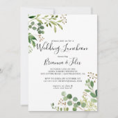 ユーカリシンプルス結婚ランチョンブライダルシャワー 招待状 (正面)