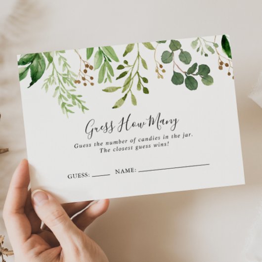 ユーカリシンプルフローラ推測ゲームのカード数 名刺