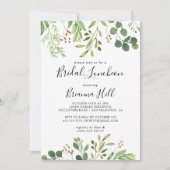 ユーカリシンプルブライダルルンチョンブライダルシャワー 招待状 (正面)