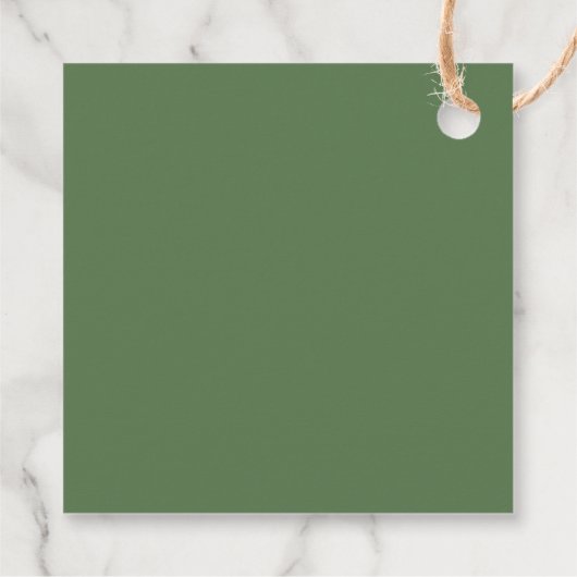 ユーカリシンプルブラウンフローラ結婚ズ フェイバータグ (裏面)