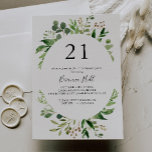ユーカリシンプルブラウンフローラ21st誕生日パーティー 招待状<br><div class="desc">ユーカリシンプルカリ茶色フローラ21歳のパーティの招待状は誕生祝いに最適でモダンある。このデザインは芸術的に美しいユ絵を描ーカリの緑の離れを備えて、幾何学的な形に配置さインスパイアれ、自然の美しい。</div>