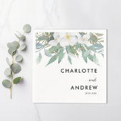 ユーカリシンプルプエレガントナプキン スタンダードカクテルナプキン