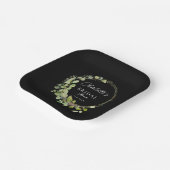 ユーカリシンプルプエレガントブライダルシャワー ペーパープレート (傾斜あり)