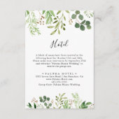 ユーカリシンプルプタスブラウンフローラ エンクロージャーカード (正面)