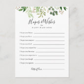 ユーカリシンプルベイビーシャワーホープ&ウィズカード ポストカード (正面)