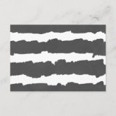 ユーカリシンプル白黒水カラー披露宴 エンクロージャーカード (裏面)