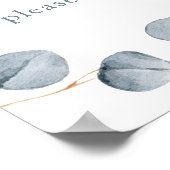 ユーカリシンプル |結婚式の引き出物 ポスター (角)