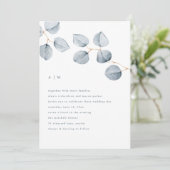 ユーカリシンプル|結婚式招待状 招待状 (スタンド正面)