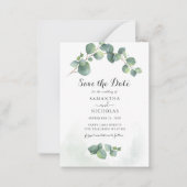 ユーカリスタイリッシュカリフローラ保存日 ノートカード (正面)