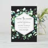 ユーカリスタイリッシュミニマルプトゥス結婚デジタル セーブザデート (スタンド正面)