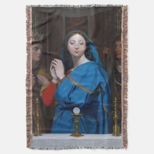 ユーカリスト毛布/壁に栄光を与えぶら下がったる スローブランケット (正面縦)