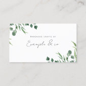 ユーカリトゥス植物学ビジネスカード 名刺 (裏面)