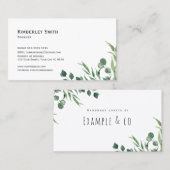 ユーカリトゥス植物学ビジネスカード 名刺 (正面/裏面)