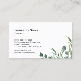 ユーカリトゥス植物学ビジネスカード 名刺