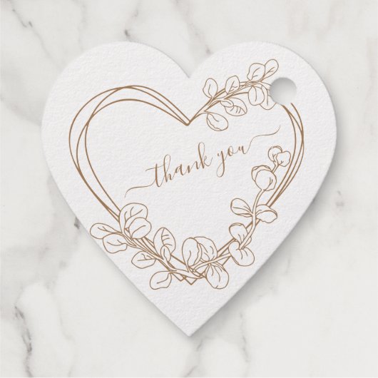 ユーカリハートリースパーソナライズされた文字箔f フェイバータグ (裏面)