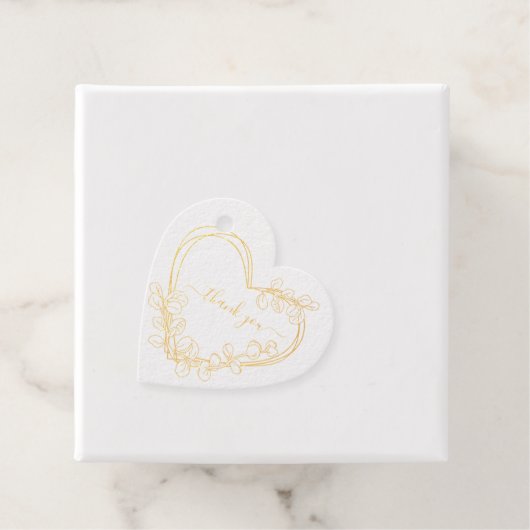 ユーカリハートリースパーソナライズされた文字箔f フェイバータグ (箱)