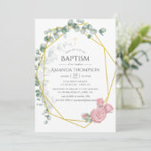 ユーカリバラ幾何バプテスマまたは《キリスト教》洗礼式や命名式 招待状 (スタンド正面)