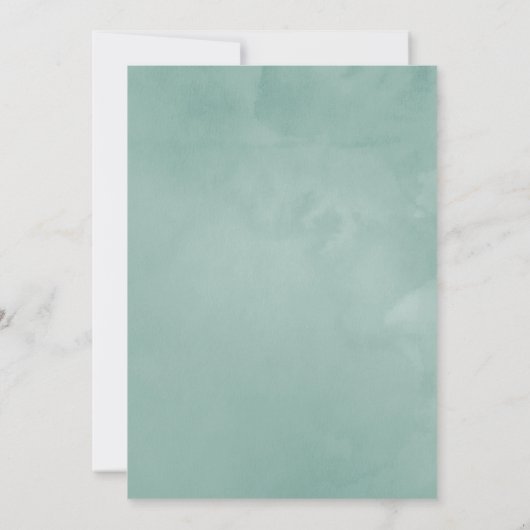 ユーカリバラ幾何学ウェディングシャワー 招待状 (裏面)