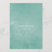 ユーカリバラ幾何学的ベビーシャワーママアドバイス アドバイスカード (裏面)