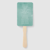 ユーカリバラ幾何学結婚式 プログラム ハンドファン (裏面)