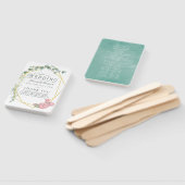 ユーカリバラ幾何学結婚式 プログラム ハンドファン (組立なし)