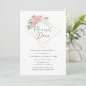 ユーカリバラ幾何結婚体のリハーサルディナー 招待状 (スタンド正面)