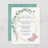 ユーカリバラ幾何結婚的詳細 エンクロージャーカード (正面/裏面)