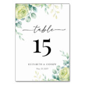 ユーカリバラ |ボエレガントホ緑結婚園 テーブルナンバー (裏面)