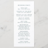 ユーカリパアンパサンド金ゴールドグリーン結婚ズ プログラム (裏面)