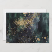 ユーカリパアンパサンド金ゴールドグリーン結婚ズ 招待状 (裏面)