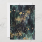 ユーカリパアンパサンド金ゴールドグリーン結婚ズ 招待状 (裏面)