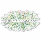 ユーカリパーソナライズされたプトゥス・リーフィステッカー シール (正面)