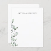 ユーカリパーソナライズされた名前をカスタムする文具 (正面/裏面)