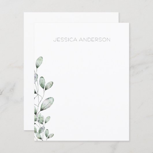 ユーカリパーソナライズされた名前をカスタムする文具 (正面/裏面)